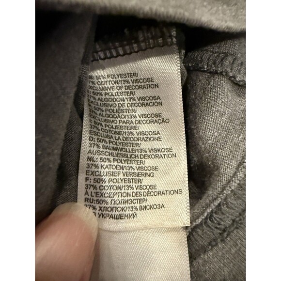 North Face Shirt Mens Medium Gray Classic Fit Logo Short Sleeve Tee Outdoors - Picture 4 of 5